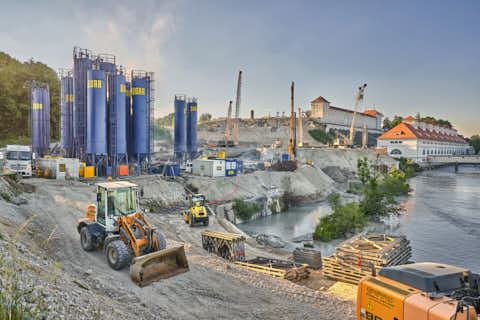 Gemeinde Töging Landkreis Altötting Verbund Inn Kraftwerk Neubau (Dirschl Johann) Deutschland AÖ